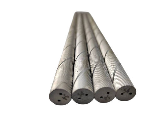 13.0g/Cm3-15.58g/Cm3 Rodas de tungstênio espiral com roscas com buracos de resfriamento duplos