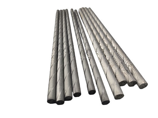 Superfície do solo Finish Tungsténio Carbide vareta helicoidal com furos de resfriamento HRA 81.5-95 para usinagem de precisão