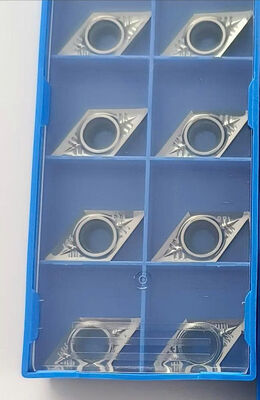Inserto de alumínio de carburo de longa duração DCGT11T304 otimizado para corte de metais pesados e tarefas de fabricação industrial