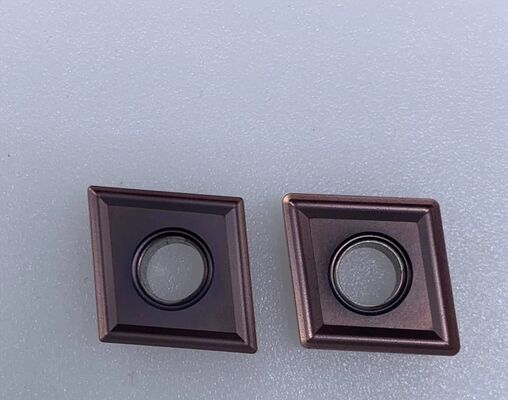 Pastilha de metal duro CNMG 120408 com formato de diamante de 80°, design de dupla face e ângulo de saída negativo para torneamento CNC